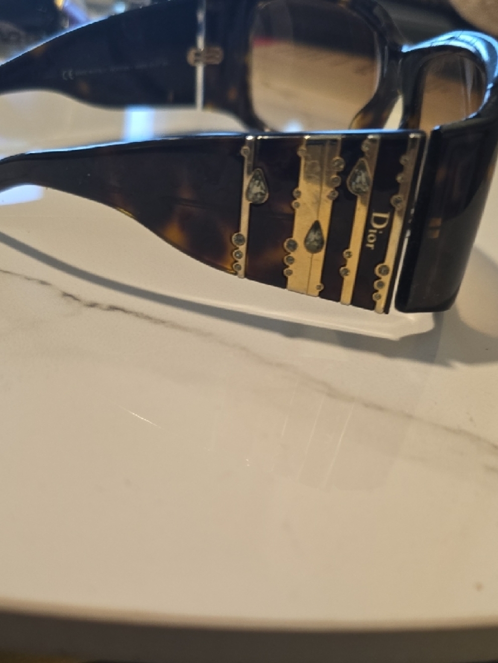 Dior Women's Tortoise Shell Sunglasses with Brown Lenses - Picture 2 of 4